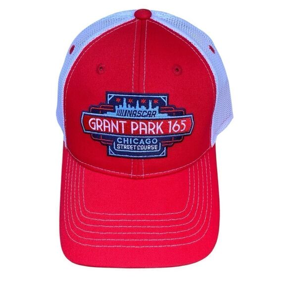 NWT New NASCAR Chicago Street Race Grant Park 165 Red/White Baseball Cap/Hat OS - Picture 2 of 10